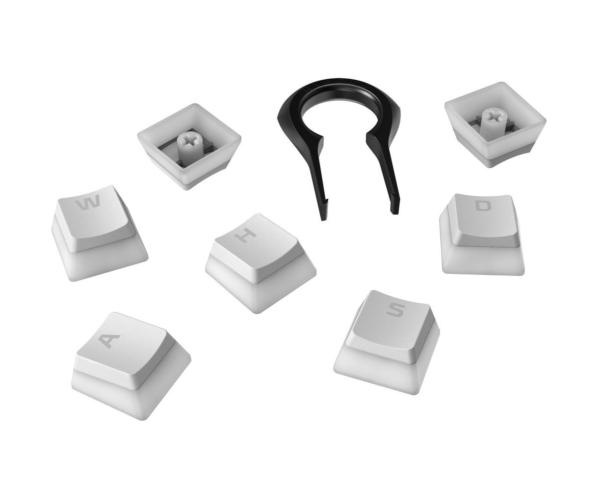 HyperX Pudding Keycaps - Full Key Set - PBT - White (4P5P5AA)
