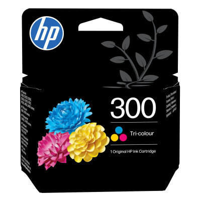 Inkoustová kazeta HP 300 tříbarevná (CC643EE)