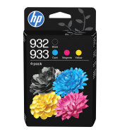 Sada inkoustů HP 932 černá + 933 azurová, purpurová a žlutá (6ZC71AE)