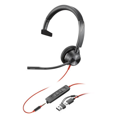 Poly Blackwire 3315 USB-C/A + 3,5 mm jack (8X217AA)