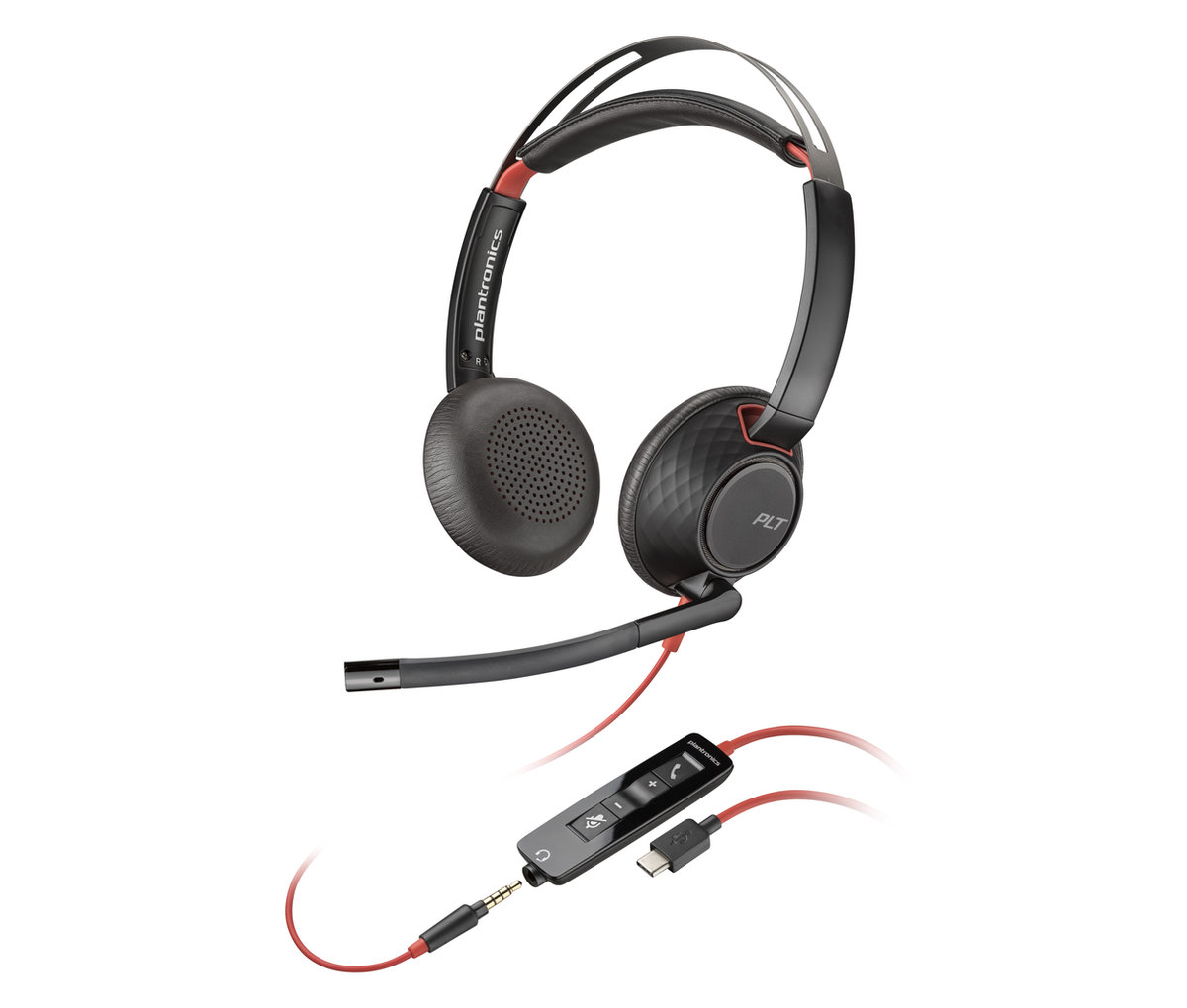 Sluchátka Poly Blackwire C5220 USB-C + 3,5 mm jack (207586-201)