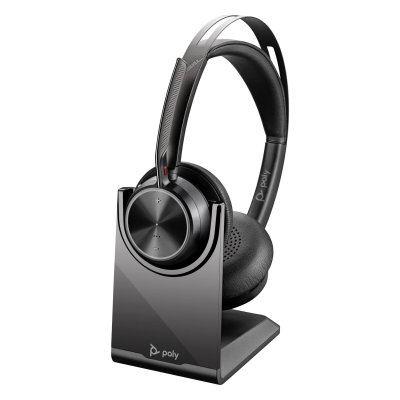 Poly Voyager Focus 2 MS USB-C-C Headset +USB-C/A Adapter +Charging Stand (9T9J6AA)