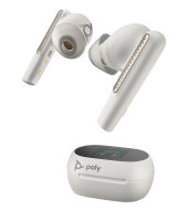 Bluetooth sluchátka Poly Voyager Free 60+ White Sand + BT700 USB-C (7Y8G6AA)