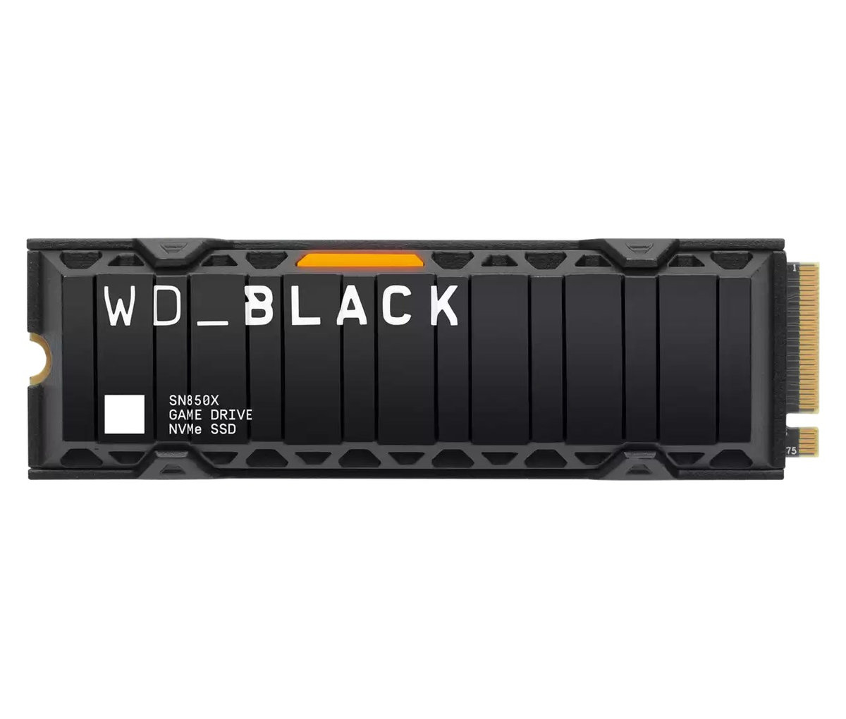 M.2 SSD disk WD BLACK SN850X - 1 TB + chladič (WDS100T2XHE)