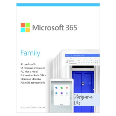 Microsoft 365 pro domácnosti SK (6GQ-01165)