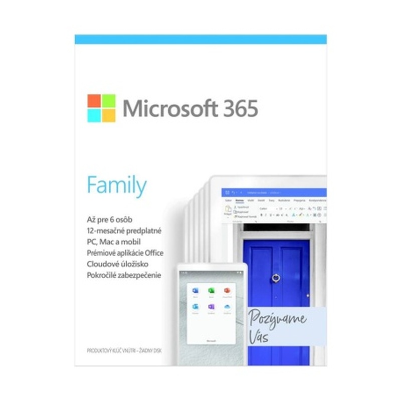 Microsoft 365 pro domácnosti SK (6GQ-01165)