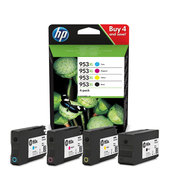Sada inkoustových náplní HP 953XL černá a tříbarevná (3HZ52AE)