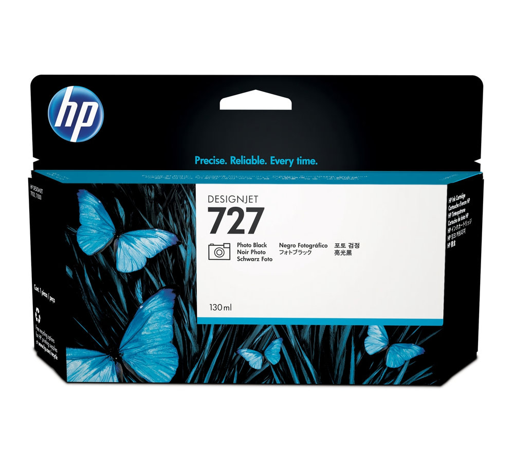 Inkoustová náplň HP 727 fotografická černá (B3P23A)