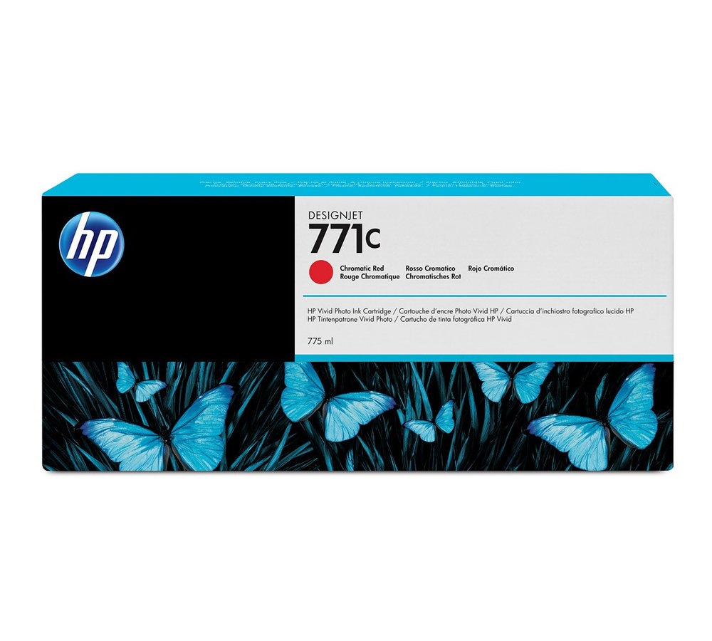 Inkoustová náplň HP 771C chromatická červená (B6Y08A)