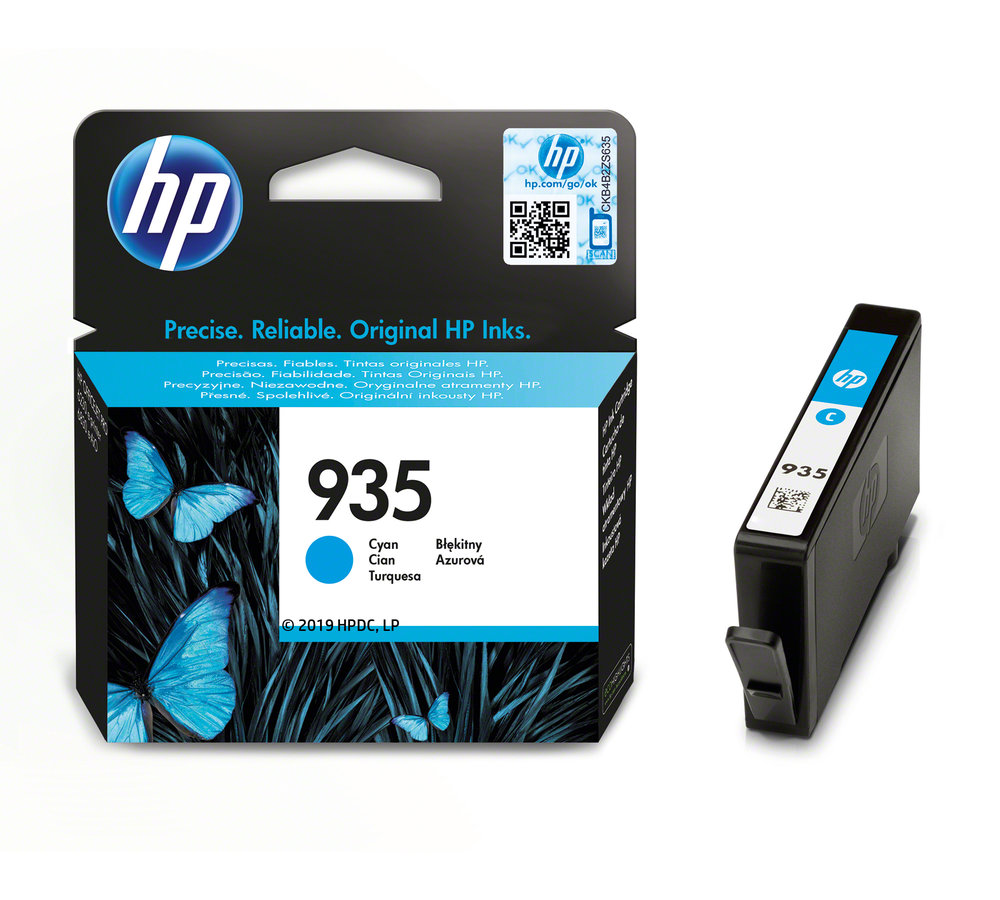 Inkoustová náplň HP 935 azurová (C2P20AE)