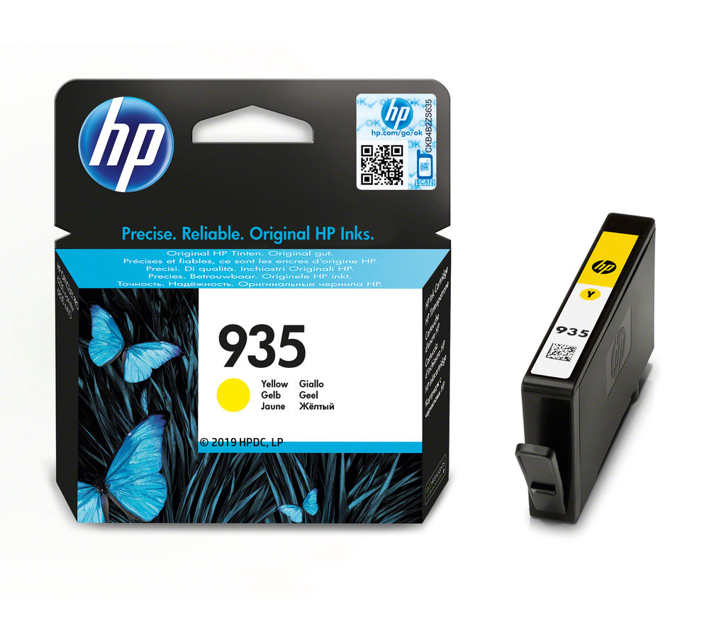 Inkoustová náplň HP 935 žlutá (C2P22AE)