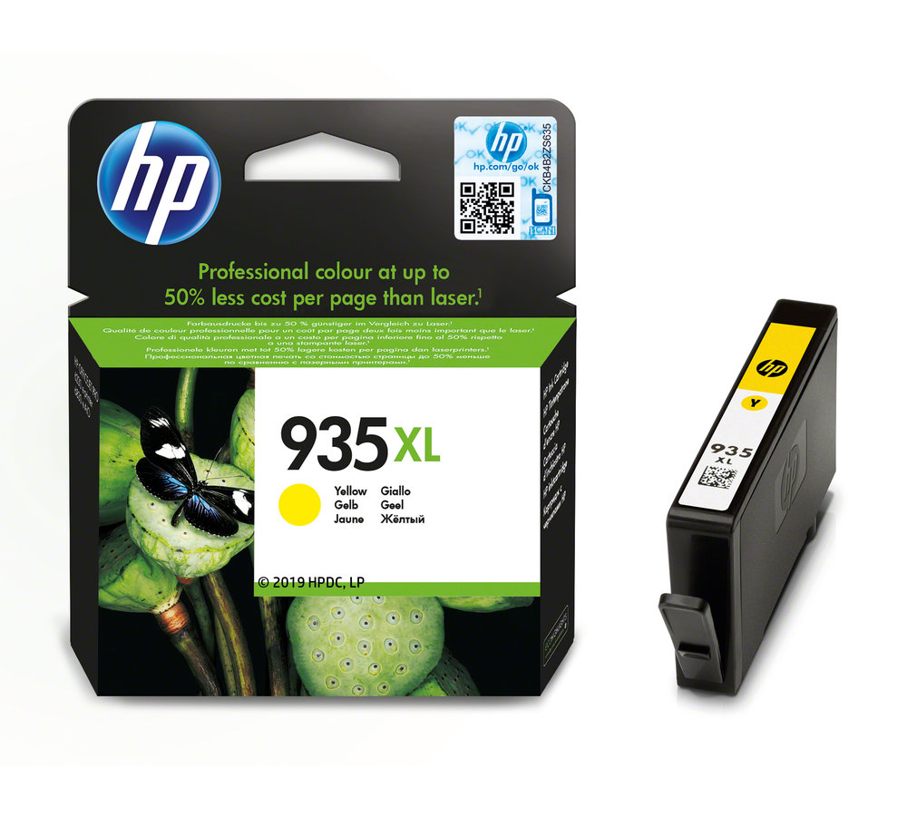 Inkoustová náplň HP 935XL žlutá (C2P26AE)