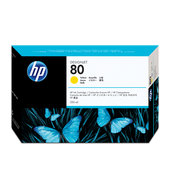 Inkoustová náplň HP 80 žlutá (350 ml) (C4848A)
