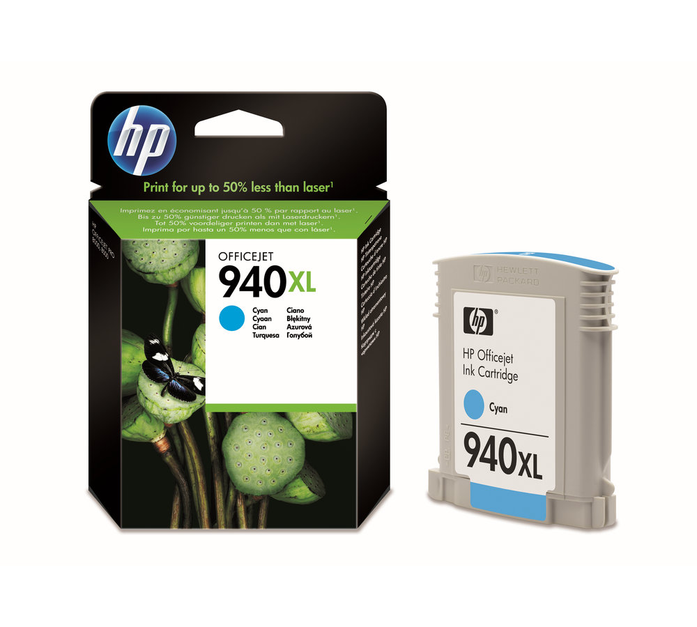 Inkoustová náplň HP 940XL azurová (C4907AE)
