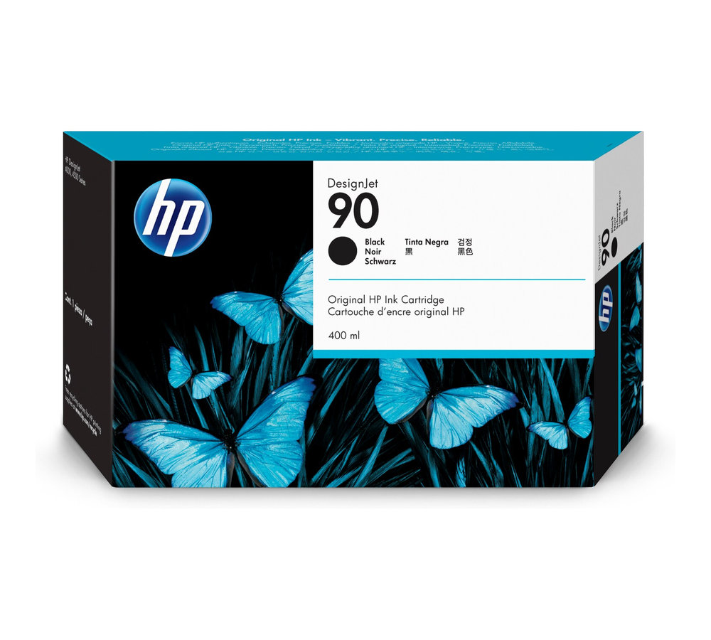 Inkoustová náplň HP 90 černá (400 ml) (C5058A)