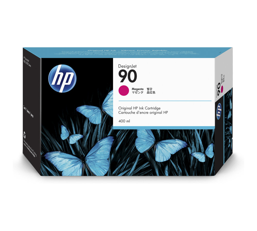 Inkoustová náplň HP 90 purpurová (400 ml) (C5063A)