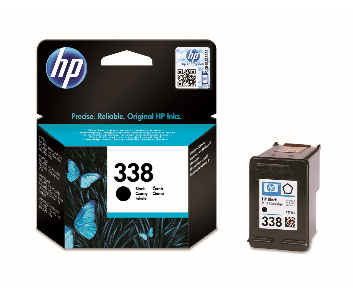 Inkoustová náplň HP 338 černá (C8765EE)