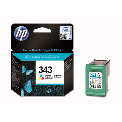 Inkoustová náplň HP 343 tříbarevná (C8766EE)
