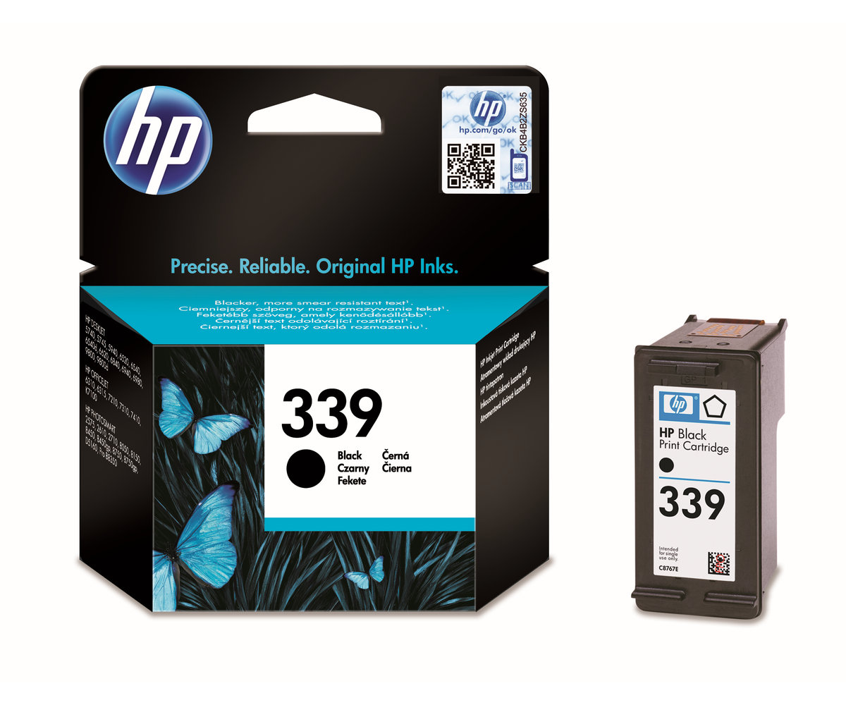 Inkoustová náplň HP 339 černá (C8767EE)