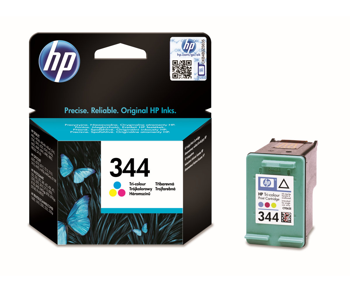Inkoustová náplň HP 344XL tříbarevná (C9363EE)