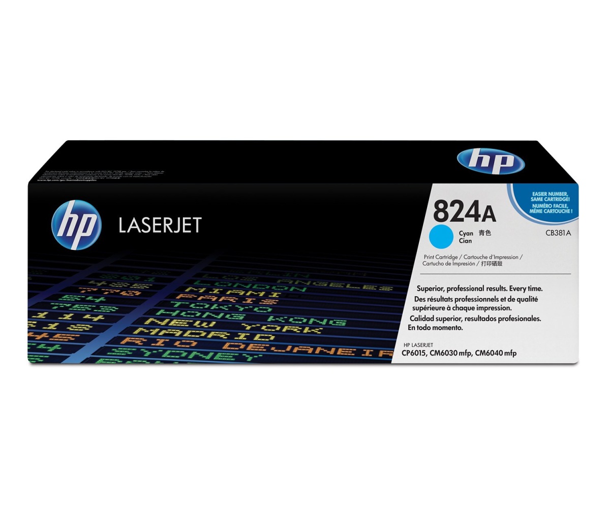 Toner HP 824A azurový (CB381A)
