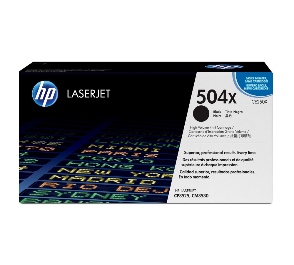 Toner do tiskárny HP 504X černý (CE250X)