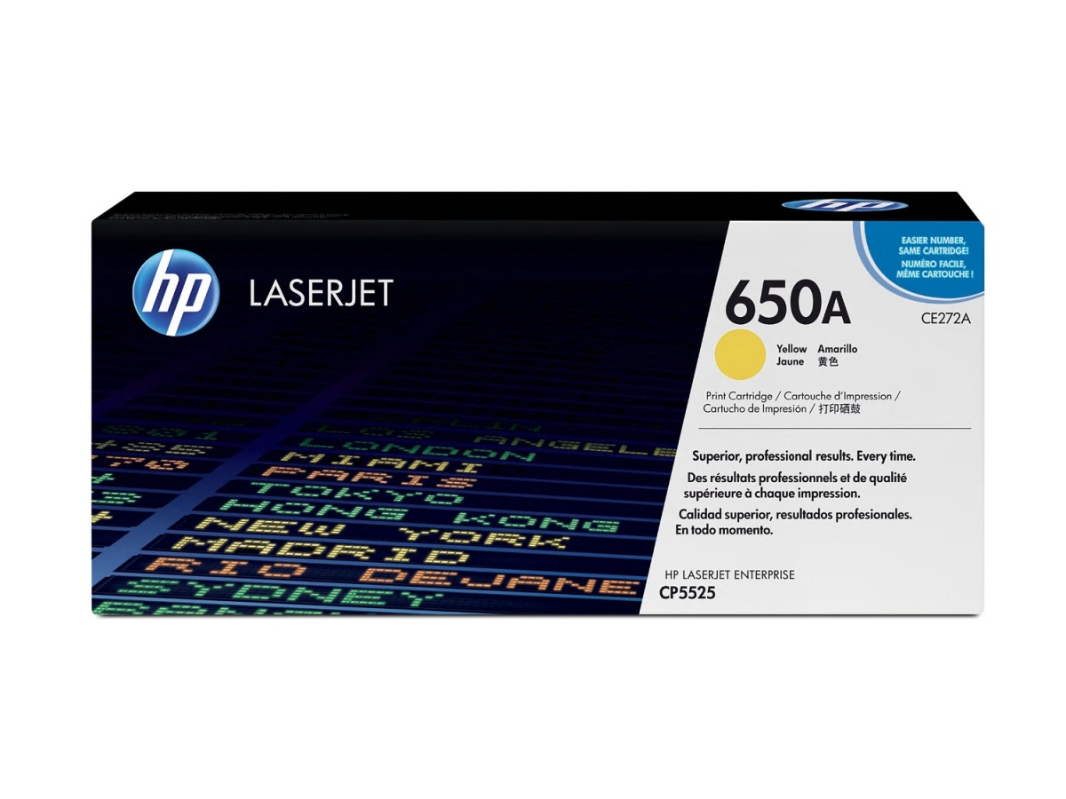 Toner HP 650A žlutý (CE272A)