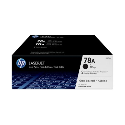 Toner HP 78A černý, dvojbalení (CE278AD)