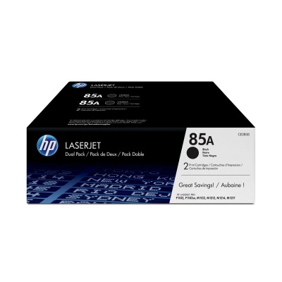 Toner HP 85A černý, dvojbalení (CE285AD)