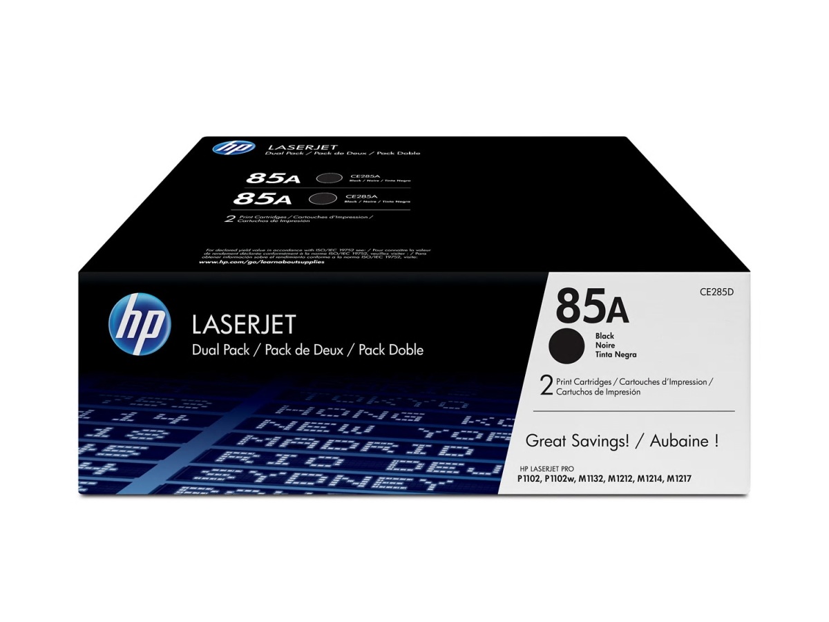 Toner HP 85A černý, dvojbalení (CE285AD)