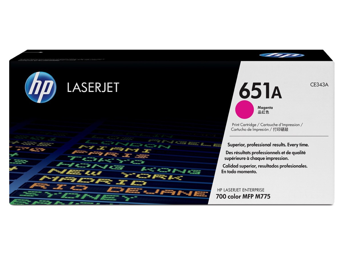 Toner do tiskárny HP 651A purpurový (CE343A)