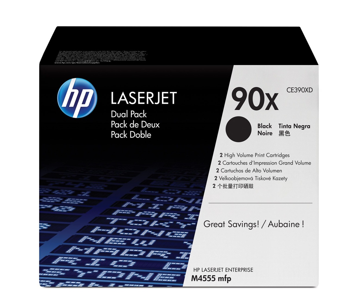 Toner HP 90X černý, dvojbalení (CE390XD)