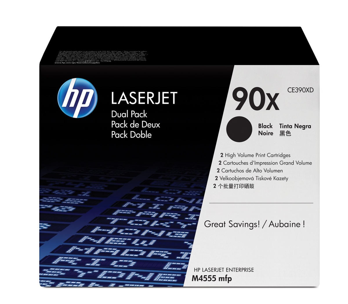 Toner do tiskárny HP 90X černý, dvojbalení (CE390XD)