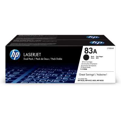 Toner HP 83A černý, dvojbalení (CF283AD)