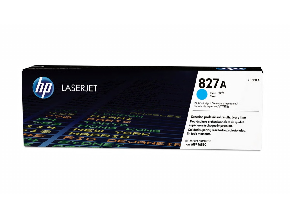 Toner do tiskárny HP 827A azurový (CF301A)