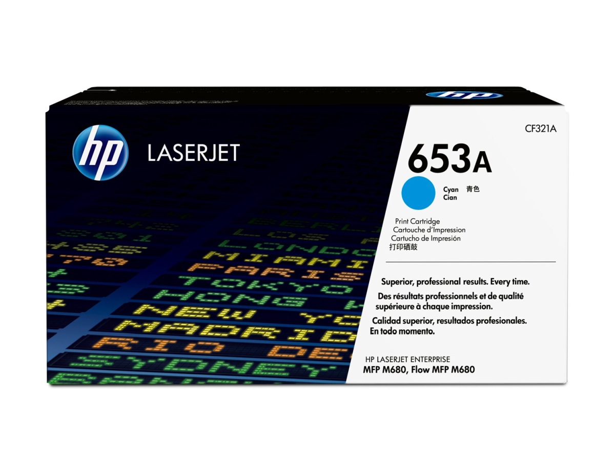 Toner do tiskárny HP 653A azurový (CF321A)