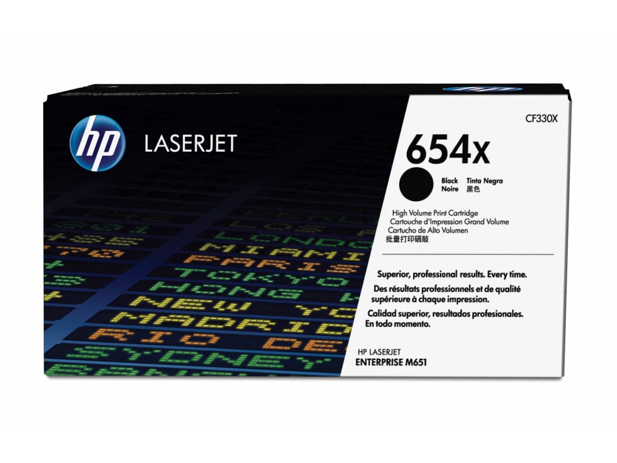 Toner do tiskárny HP 654X černý (CF330X)