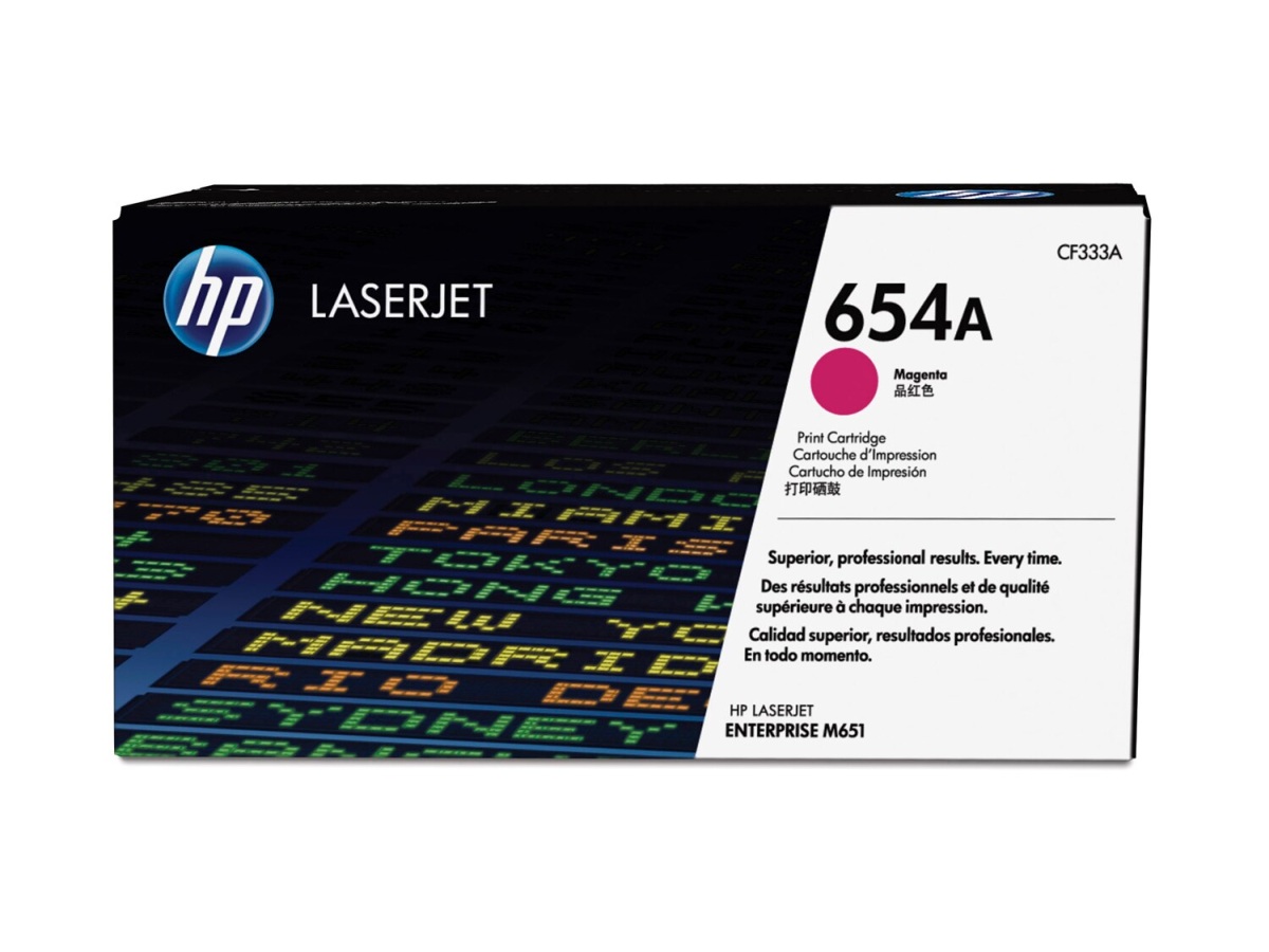 Toner do tiskárny HP 654A purpurový (CF333A)