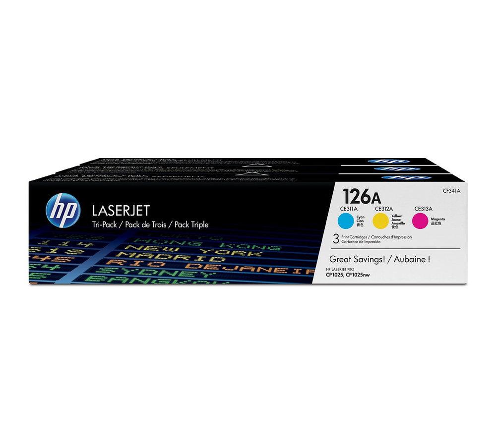 Toner HP 126A kombinované balení (CF341A)