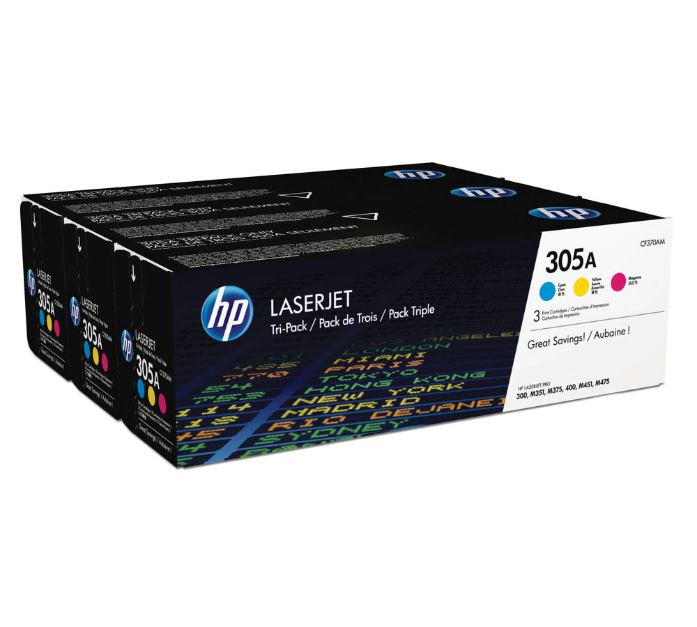 Toner do tiskárny HP 305A kombinované balení (CF370AM)