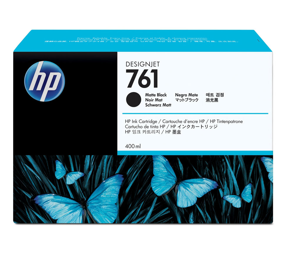 Inkoustová náplň HP 761 matná černá, malá (CM991A)