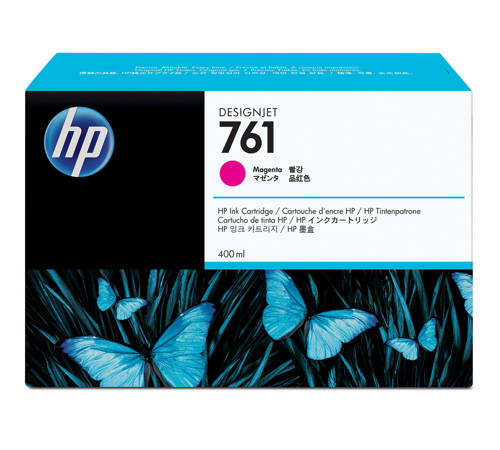 Inkoustová náplň HP 761 purpurová (CM993A)