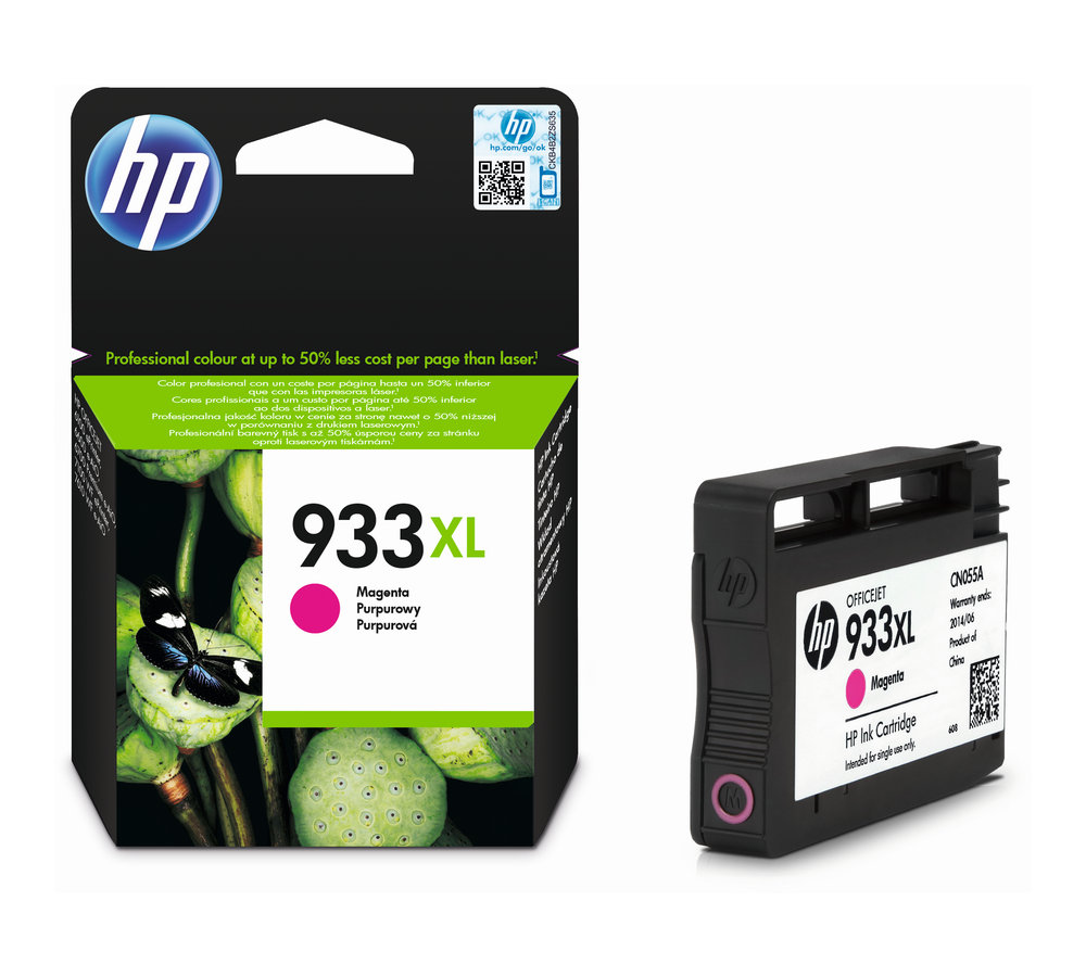 Inkoustová náplň HP 933XL purpurová (CN055AE)
