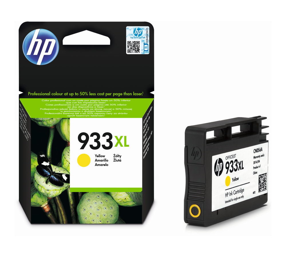 Inkoustová náplň HP 933XL žlutá (CN056AE)