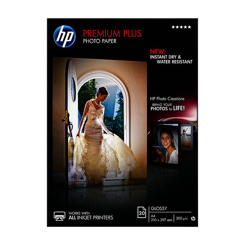 Fotopapír HP Premium Plus Glossy - lesklý, 20 listů A4 (CR672A)