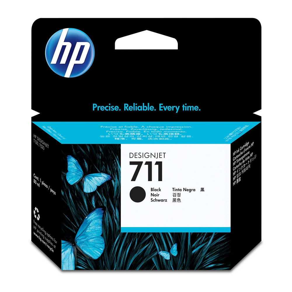 Inkoustová náplň HP 711 černá (CZ133A)