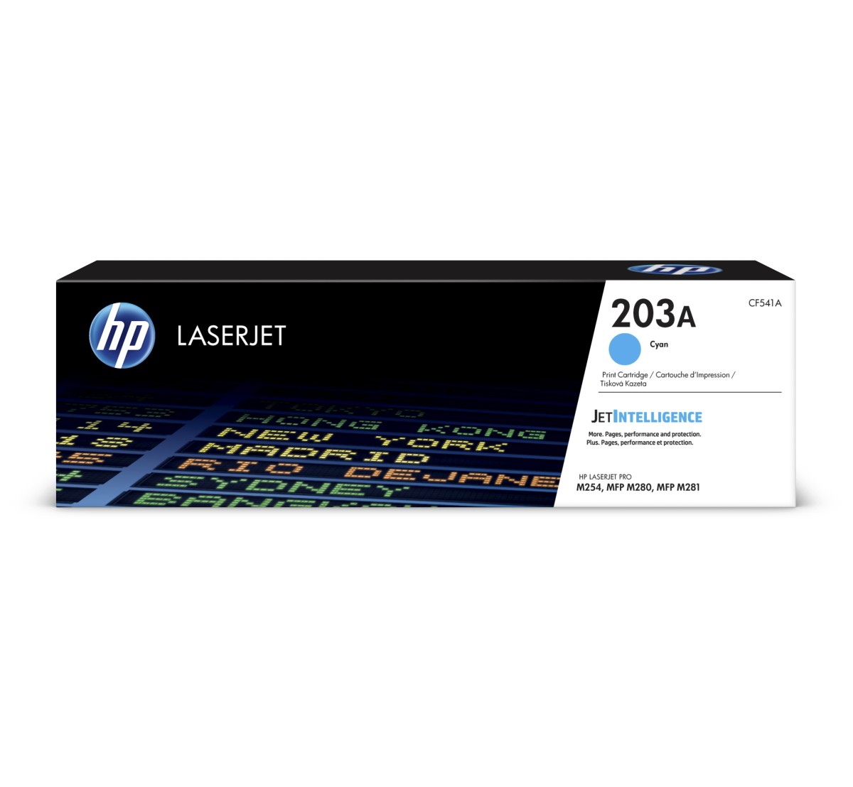 Toner do tiskárny HP 203A azurový (CF541A)