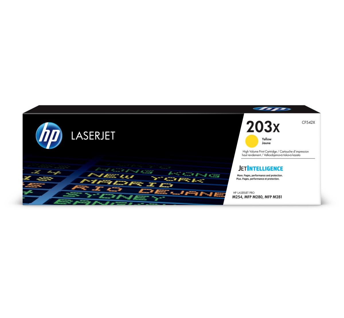 Toner do tiskárny HP 203X žlutý (CF542X)