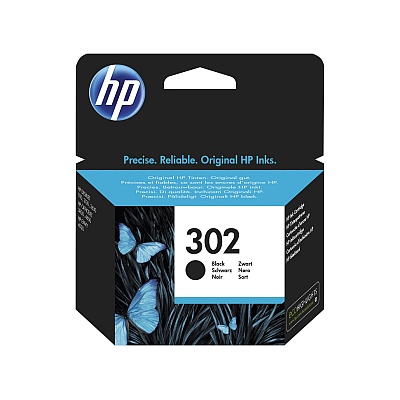 Inkoustová náplň HP 302 černá (F6U66AE)