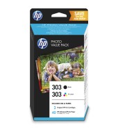 Sada inkoustových náplní HP 303 + 40 listů 10x15 cm (Z4B62EE)